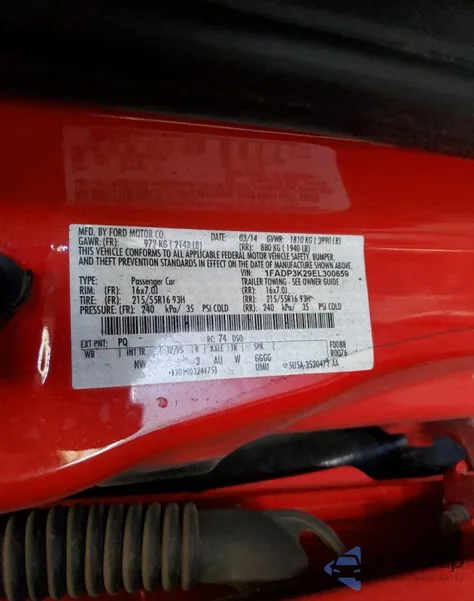 2014 Ford Focus Se from USA, damaged, VIN 1FADP3K29EL300659